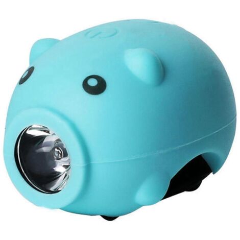 Lampe de vélo enfant en forme de cochon, rechargeable par USB-C, type A