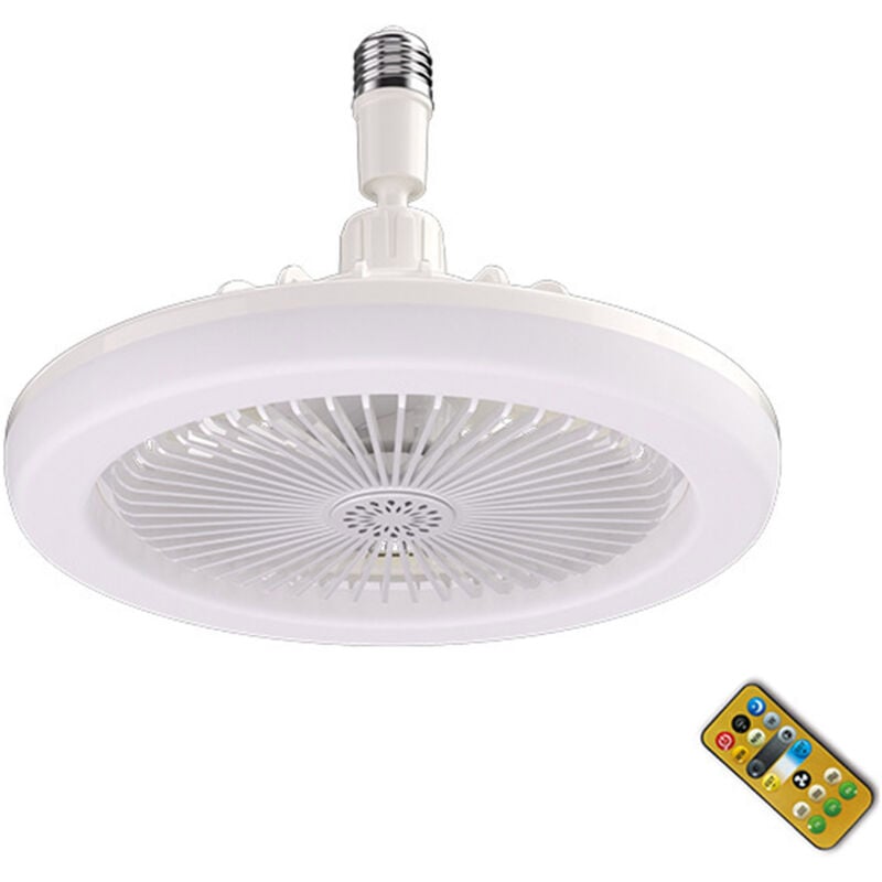 Lifcausal - Lampe de ventilateur d'aromathérapie moderne E27 suspendue avec ventilateur pour chambre à coucher, salon avec télécommande, température