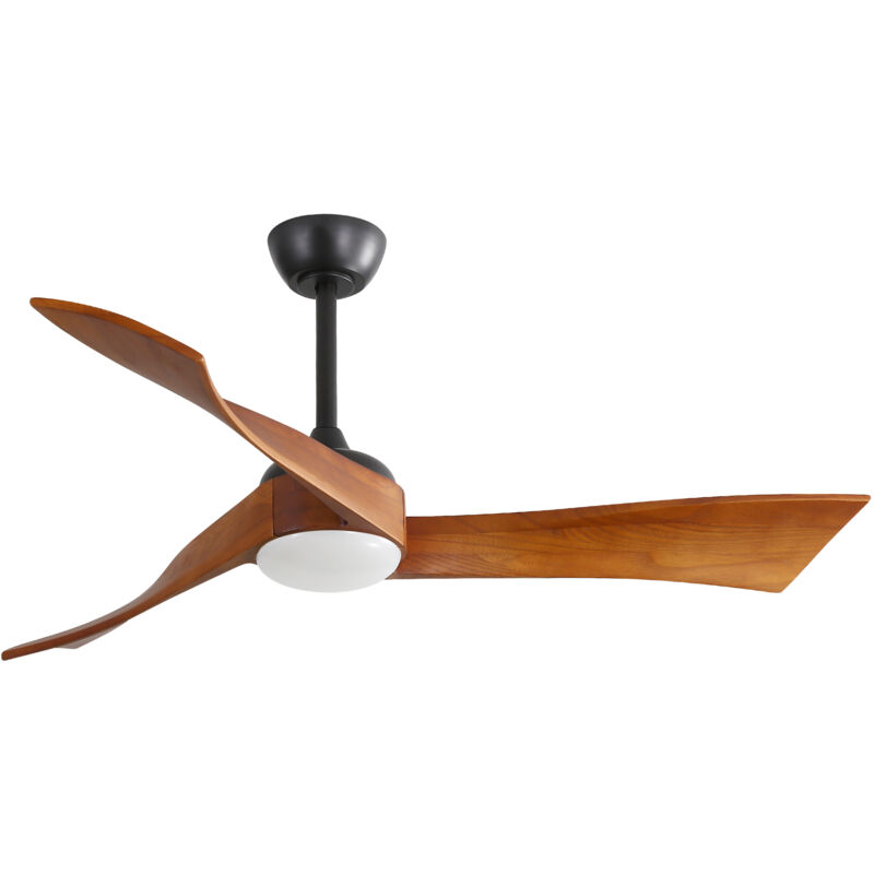 Lampe de ventilateur de plafond de 52 pouces avec moteur à courant continu à économie d'énergie à distance à 6 vitesses