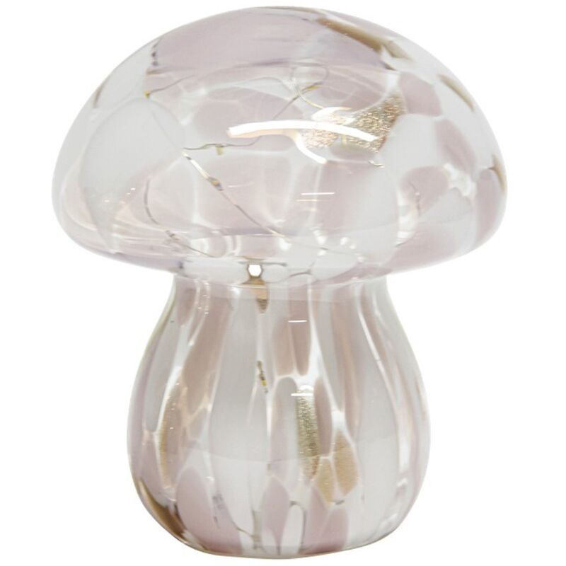 Lampe décorative champi tacheté rose LED à piles Lampe décorative champi tacheté rose LED à piles