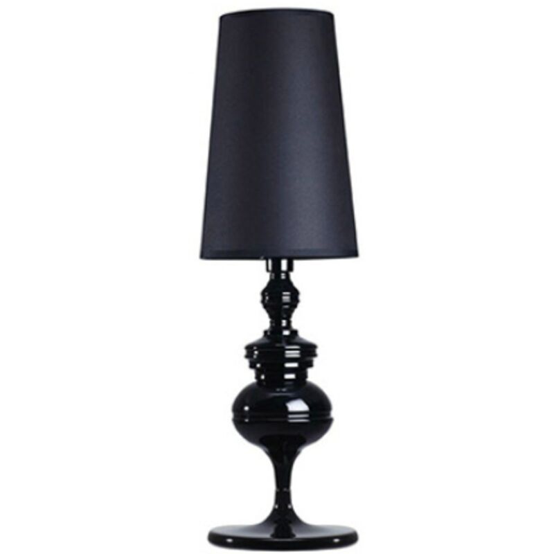 Lampe décorative de salon de style européen lampe de table lampe de chevet petit noir 15x46cm
