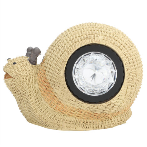 Lampe décorative solaire pour jardin Lampe d'imitation paysage pour pelouse Décoration d'extérieur Ornement Escargot