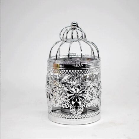 Lampe décorative vintage en métal pour bougies chauffe-plat, idéale pour mariages et fêtes.
