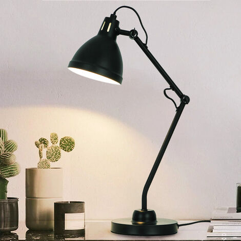 Lampe design Carmen en métal noir compatible LED