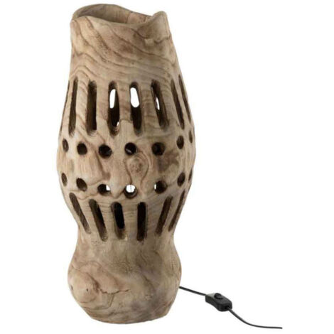 Lampe Design en Bois "Valeria" 49cm Naturel