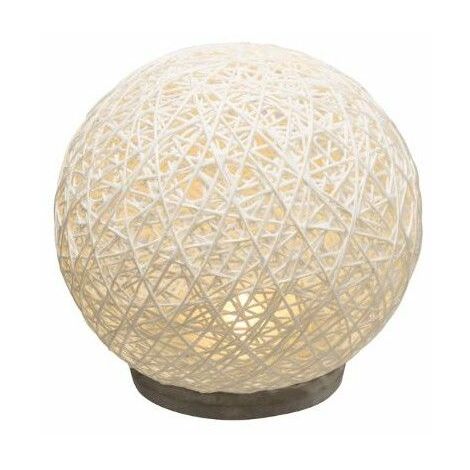 Lampe design en forme de boule - D 18.5 cm - Blanc - Livraison gratuite - Blanc