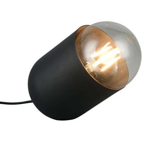 Lampe design, Lampe à poser compact - NARA Noir en Metal, BOITE A DESIGN