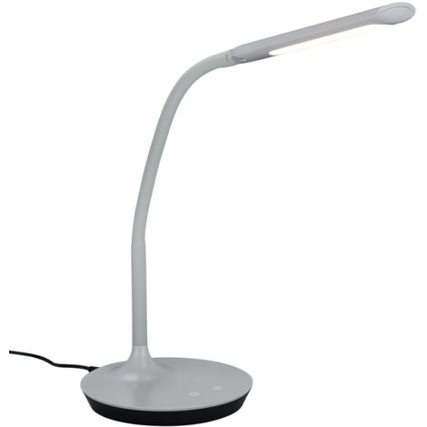 Lampe design, Lampe de bureau tactile Polo Gris en Plastique, TRIO