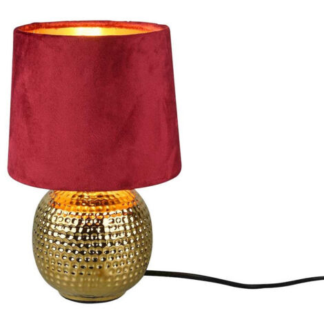Lampe design, Lampe de table rétro Sophia Rouge en Céramique, TRIO