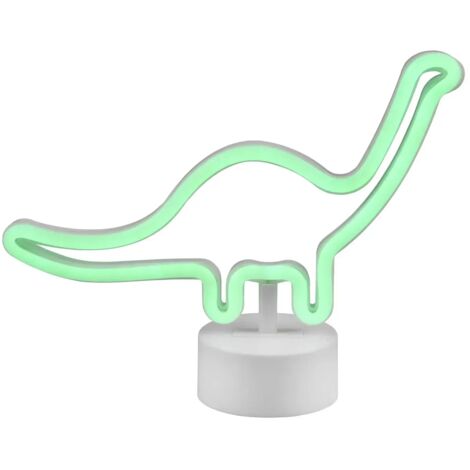Lampe design, Lampe fun effet néon Bronto Blanc en Plastique, TRIO
