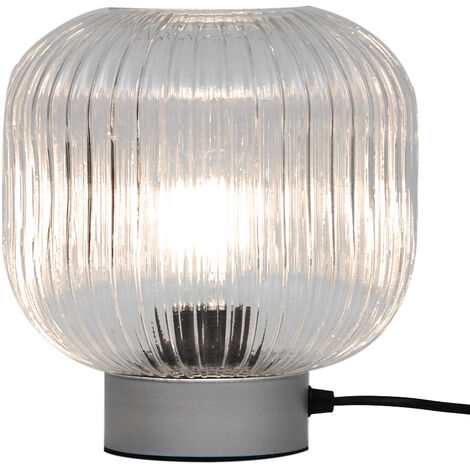 Lampe design Louisa métal argenté compatible LED