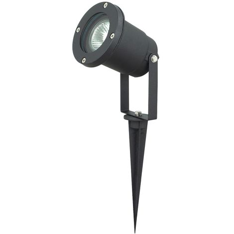 Lampe d'extérieur à piquet design véranda pelouse éclairage enfichable noir IP44 Harms 103103