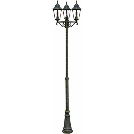 Lampe d'extérieur candélabre sur pied support d'éclairage lanterne lumière nuit