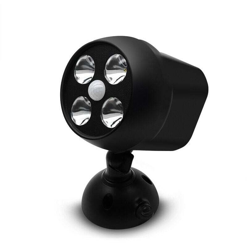 Lampe d'extérieur étanche avec détecteur de mouvement, projecteur LED sans fil, éclairage de sécurité pour escaliers, couloirs, jardins et terrasses.
