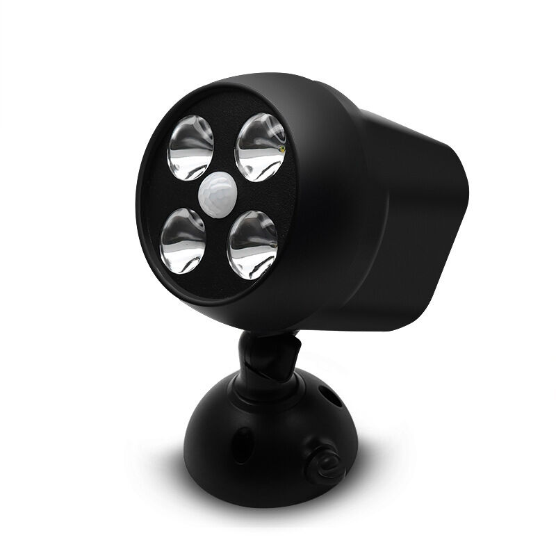 Lampe d'extérieur étanche avec détecteur de mouvement, projecteur LED sans fil, éclairage de sécurité pour escaliers, couloirs, jardins et terrasses.