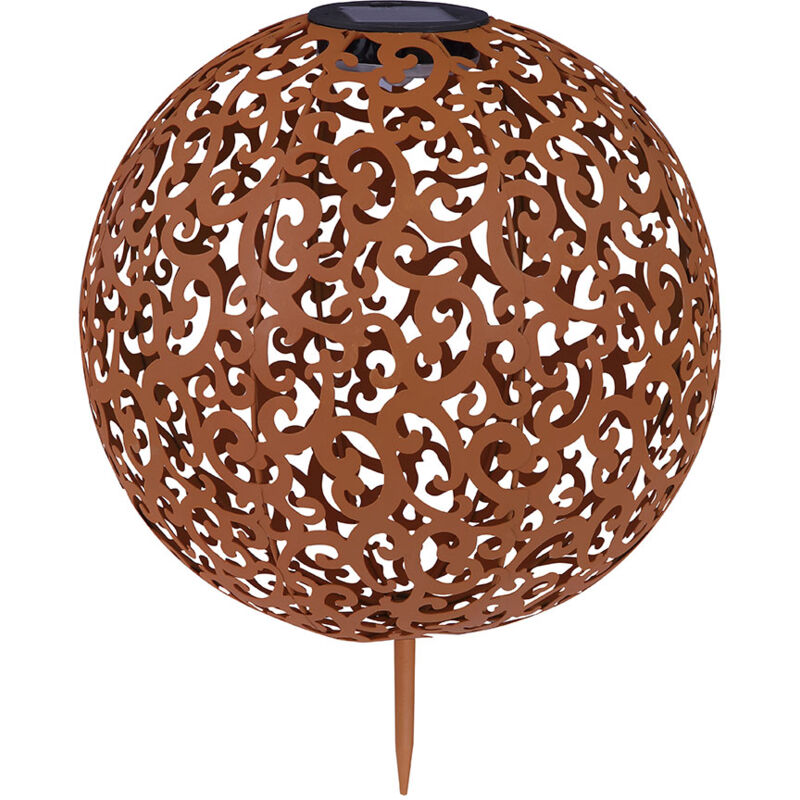 Lampe d'extérieur, lampe solaire, lampe solaire, lampe de jardin, lampe à brancher, lampe de chemin, piquet de sol à batterie IP44, boule orientale,