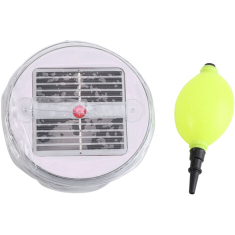 Lampe d'extérieur pliable, gonflable et étanche à énergie solaire, 10 LED, portable, pour situations d'urgence (neuve)
