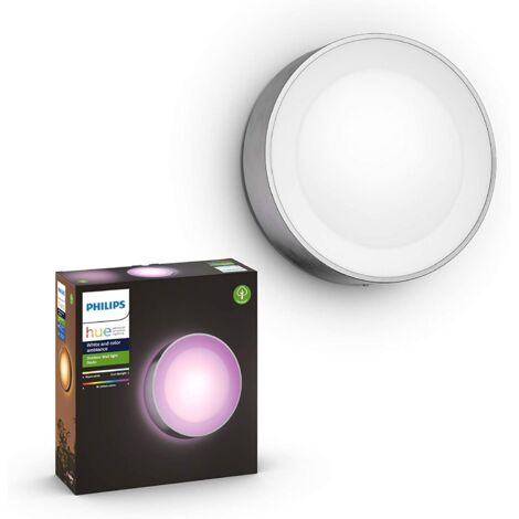 Lampe d'extérieur ronde Hue Daylo Gris argent - 1746547P7