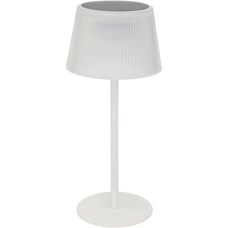 Lampe d'extérieur solaire et USB Katy blanc H30cm - Atmosphera créateur d'intérieur