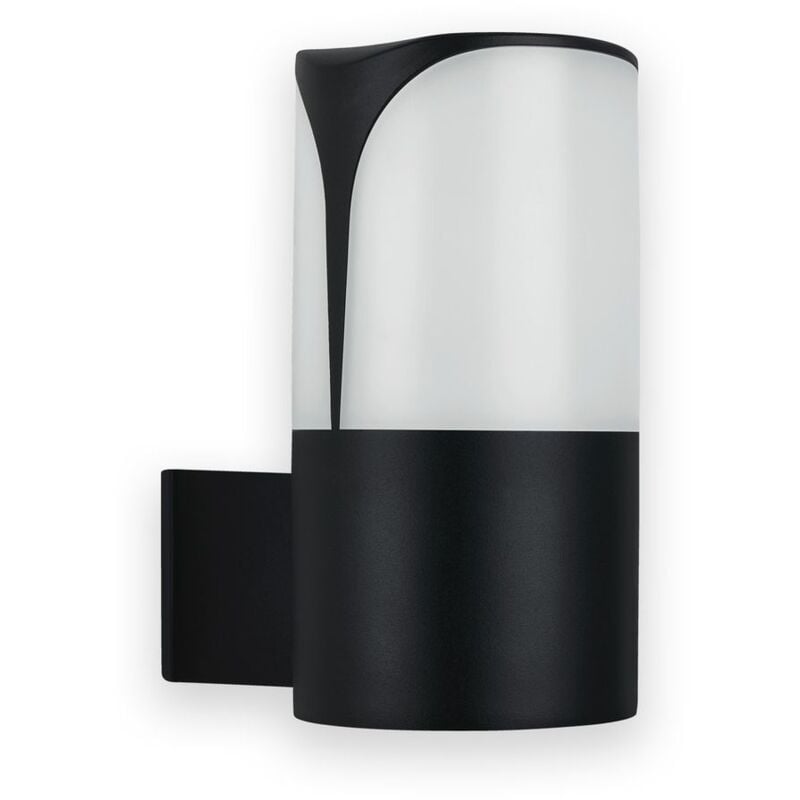 Lampe d'extérieur Telefunken skipto, douille E27, 12 w, noir, IP44, ø 9 x 18 cm