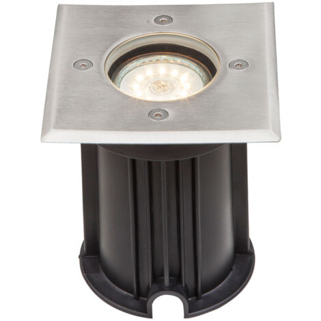Lampe d'installation au sol télécommande jardin cour projecteurs allée lampe spot dimmable dans un ensemble comprenant des ampoules LED RVB
