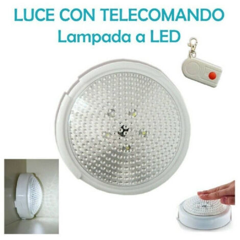 Lampe D'interieur A Led Sans Fil Avec Telecommande D'urgence