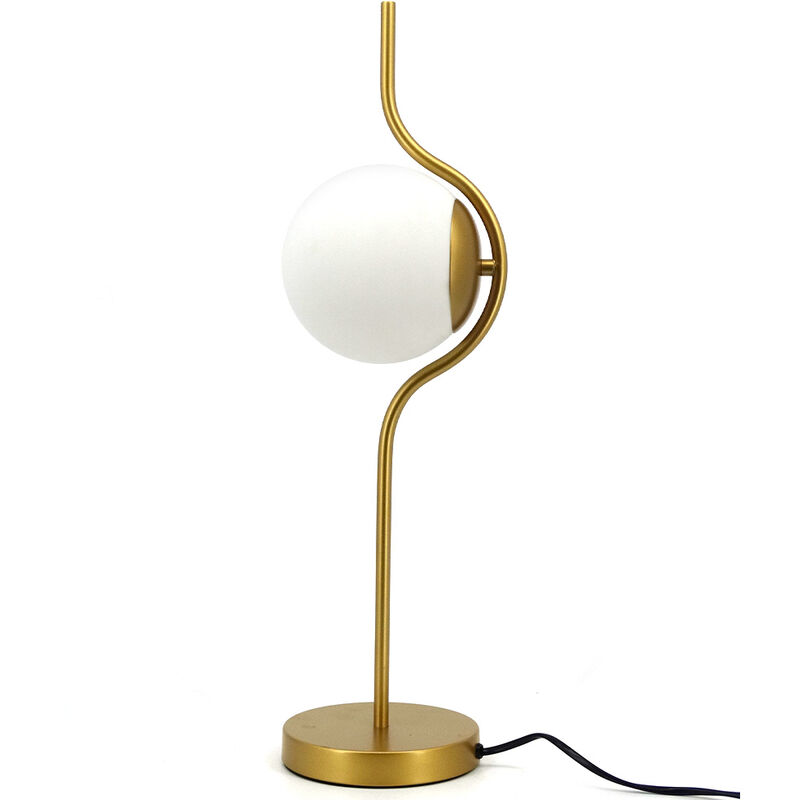 Sampa - Lampe dintérieure design Ramy métal doré compatible led