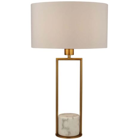 Lampe Discus 1x60W E27 Marbre Or