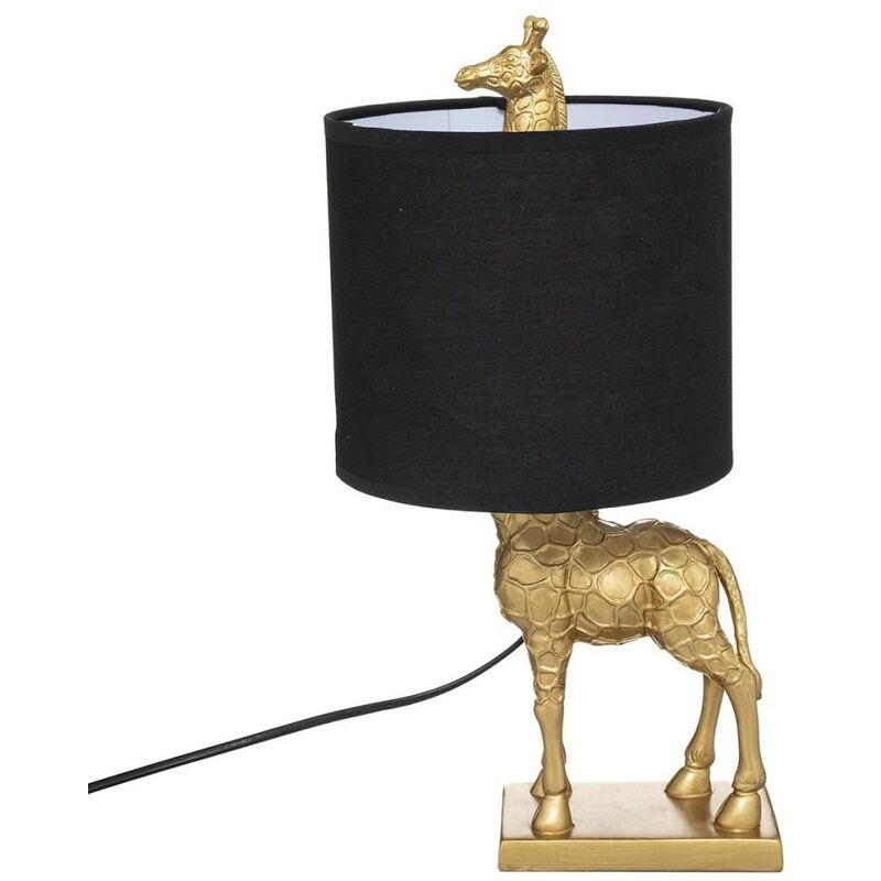 Lampe droite Girafe doré H42