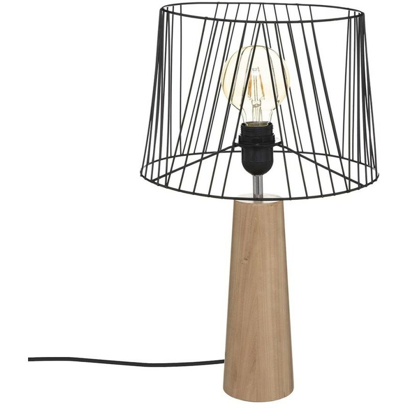 Lampe droite Joe noir H46