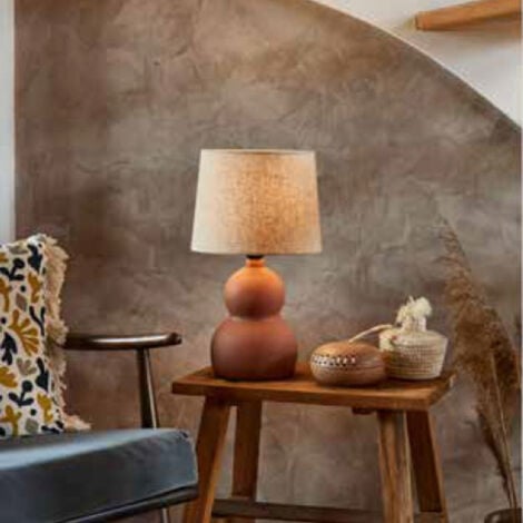 Lampe Dryade En Céramique Terracotta