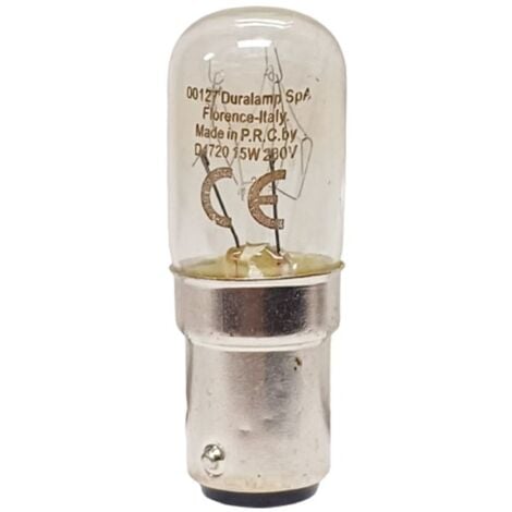 Lampe Duralamp pour machines à coudre 15W B15D 00127