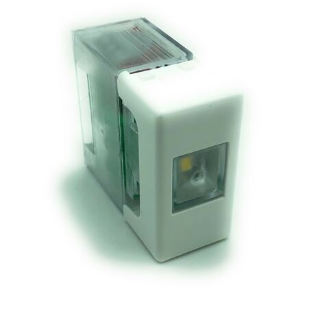 Lampe d'urgence LED 1 Module Keystone 50Lm 1W Autonomie 6h Avec Adaptateur Gewiss System Blanc