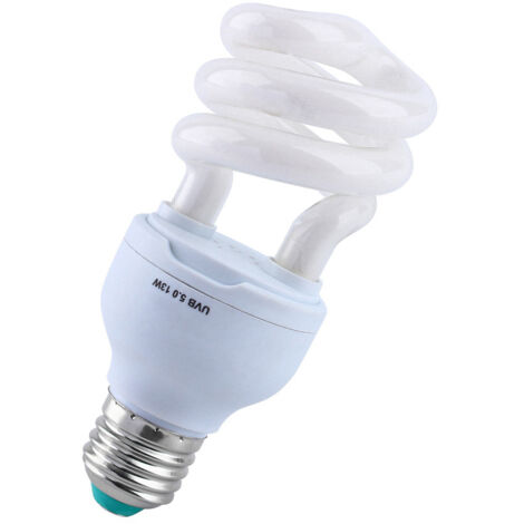 Lampe Économique UVB 5.0 Blanc 13W Culot E27 13cm x 5cm -AUTRES