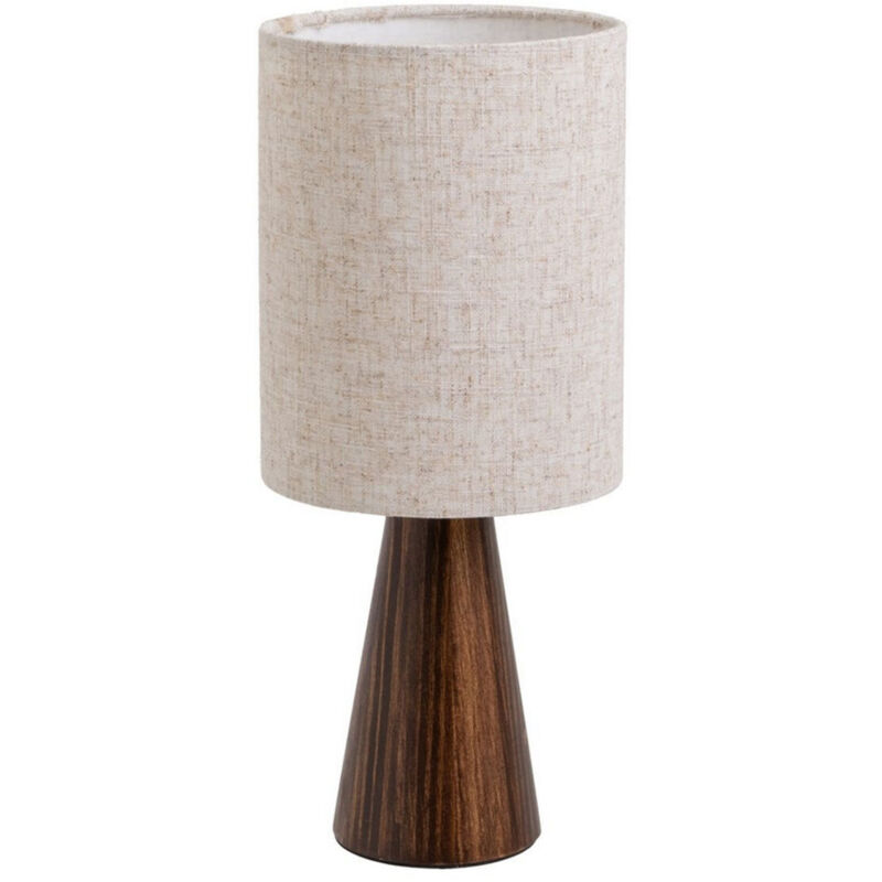 Lampe en bois Unimasa avec abat-jour en lin 16 × 16 × 37 cm
