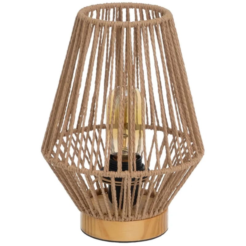 Lampe en fibre de papier tressée 26 cm