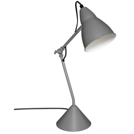 Lampe en métal Gris réglable en hauteur H 62 cm - Atmosphera