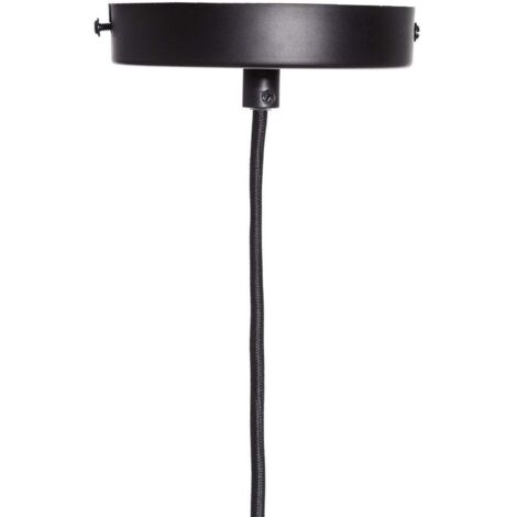 Lampe en métal noir