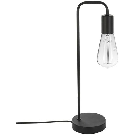 Lampe en métal noir