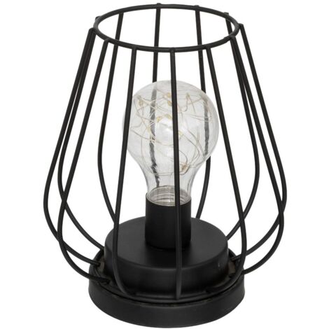 Lampe en métal noir Madi H18cm - Atmosphera créateur d'intérieur
