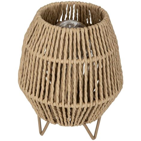 Lampe en papier naturel Ida H17cm - Atmosphera créateur d'intérieur