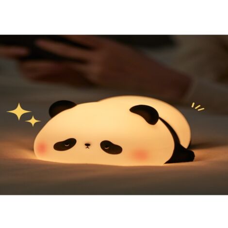 Lampe en silicone panda, veilleuse panda, lampe d'ambiance, lampe de chevet pour enfants, objet décoratif très populaire