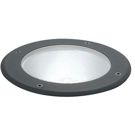 Lampe encastrée au sol en aluminium moulé sous pression, verre incassable, IP65, 40W noir