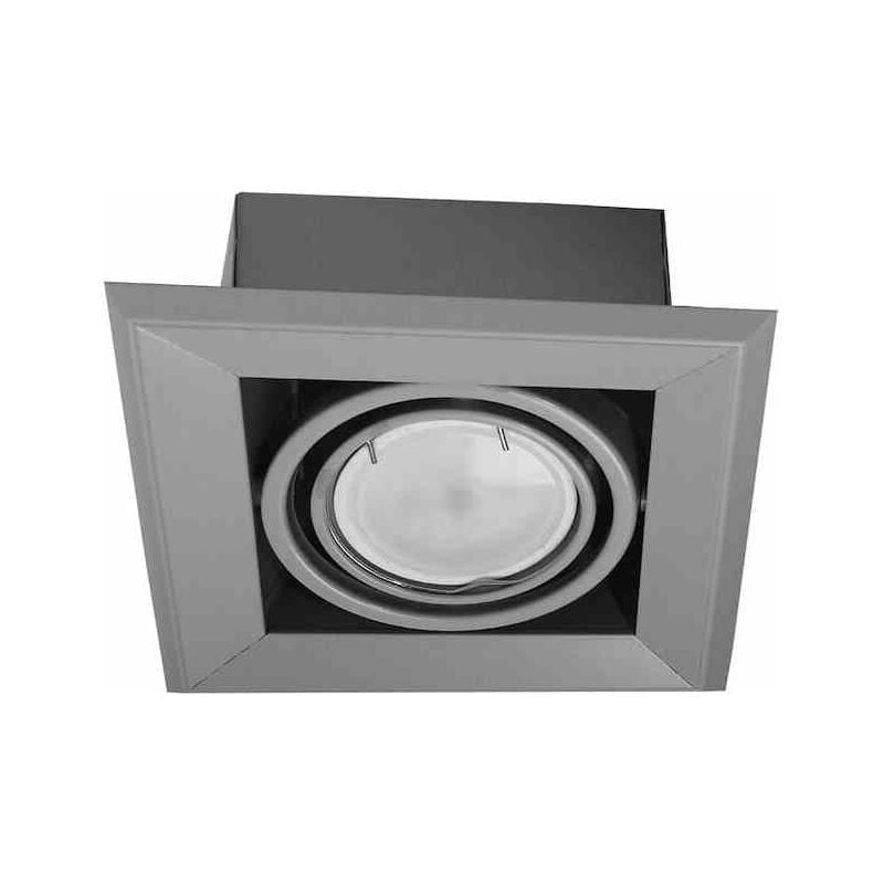 LAMPE ENCASTRÉE BLOCCO GRIS 1x7W GU10 LED