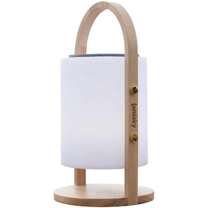 Lampada altoparlante bluetooth senza fili H37CM WOODY