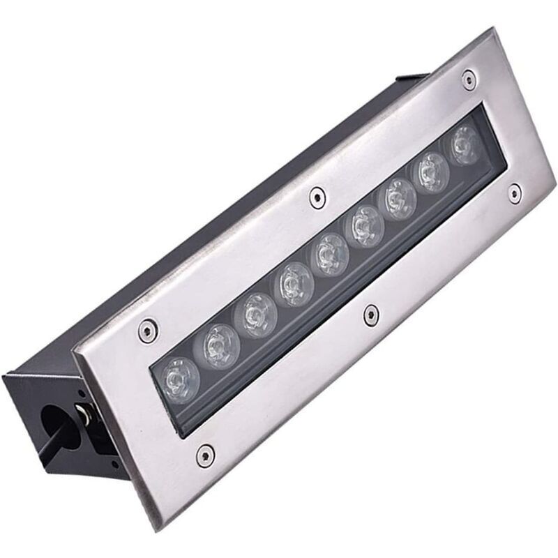 Lampe enterrée rectangulaire led encastré mur lavage extérieur bande carrelage lampe étanche ligne carré parc projecteur