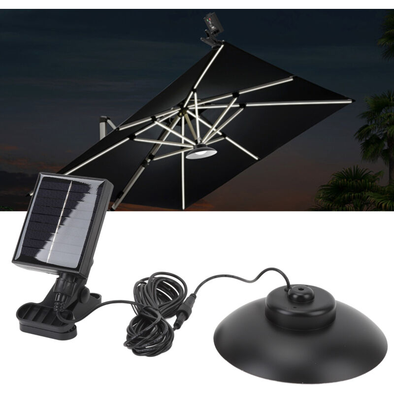 Lampe esol ai Heat pour pa ra plu ie led 1,2 w cpon éclairage blanc affichage de puissance de charge usb télécommande parasol de patio lumière pour
