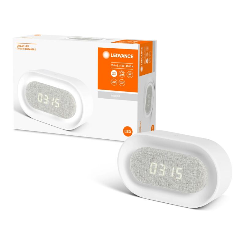 Clock usb dimmable 3.4w 4000k blanc - lum747906 - Ledvance