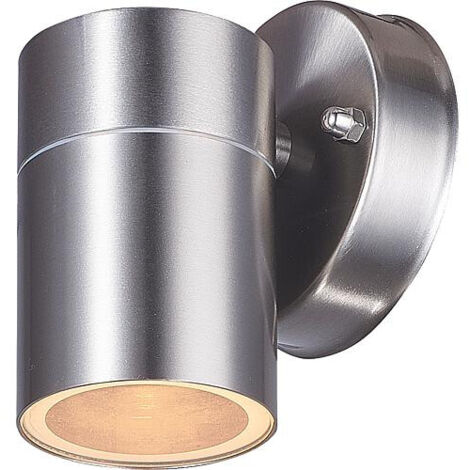 Lampe exterieure LED, faisceau en dessous, rond, culot G10 IP54, inox