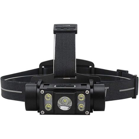 Lampe extérieure pêche lampe type-c charge rapide 5LED lampe frontale lumière forte alliage d’aluminium extérieur avec aimant lampe de travail